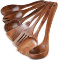 7 Pieces Wooden Kitchen Utensils Set for Cooking